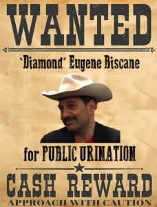 'Diamond" Eugene Biscane wanted for public urination