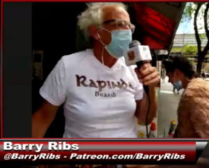 Barry Ribs wearing his Rapinda Brand T shirt