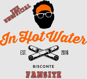 Banner for In Hot Water fansite featuring Geno Bisconte